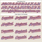 Personalized Light Blue Red Baseball Jersey for Kids - Custom Cream Baseball Shirt Personalized Cream Light Blue-Red Baseball