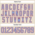 Custom Name and Number Personalized Hockey Jersey Light Blue Red Cream Lace Neck Personalized Cream Light Blue-Red Hockey