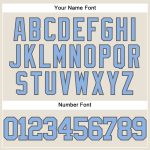 Personalized Light Blue and Steel Gray Baseball Jersey - Authentic Baseball Gear Personalized Cream Light Blue-Steel Gray