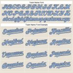 Personalized Light Blue and Steel Gray Baseball Jersey - Authentic Baseball Gear Personalized Cream Light Blue-Steel Gray