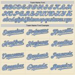 Custom Name Number Personalized Baseball Jersey Light Blue Steel Gray Mesh Authentic Throwback Personalized Cream Light Blue-Steel