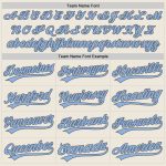 Personalized Light Blue Cream Two-Button Unisex Softball Jersey - Custom Sports Apparel Personalized Cream Light Blue-Steel