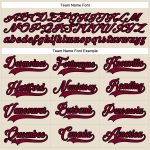 Personalized Maroon and Black Hockey Jersey with Lace Neck - Customizable Sports Apparel Personalized Cream Maroon-Black