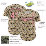 Personalized Pink Black 3D Cat Baseball Jersey for Medium Pets Personalized Cream Medium Pink-Black 3D Animal Cat Baseball