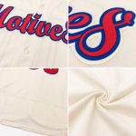 Personalized Navy Gold Baseball Jersey - Authentic Custom Cream Team Apparel Personalized Cream Navy-Gold Authentic Baseball