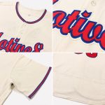 Personalized Baseball Jersey in Cream with Navy and Gold Details - Customizable Personalized Cream Navy-Gold Baseball Jersey