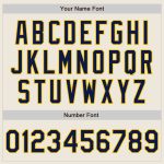 Personalized Navy Gold Baseball Jersey, Custom Cream Jersey for Men, Women, Kids 3 Personalized Cream Navy-Gold Baseball