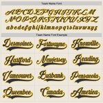 Personalized Hockey Jersey in Cream and Navy Gold - Custom Sports Apparel Personalized Cream Navy-Gold Hockey Jersey