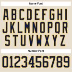 Personalized Navy Gold Hockey Jersey with Lace Neck - Custom Cream Color Personalized Cream Navy-Gold Hockey Lace Neck Jersey