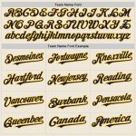 Personalized Navy Gold Line Baseball Jersey - Custom Cream Baseball Shirt Personalized Cream Navy-Gold Line Baseball Jersey
