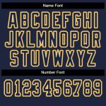 Personalized Cream Navy Gold Mesh Football Jersey - Stylish Split Design Personalized Cream Navy-Gold Mesh Split Fashion