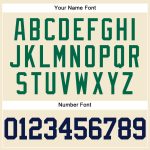 Personalized Cream Navy Kelly Green Mesh Baseball Jersey - Throwback Style Personalized Cream Navy-Kelly Green Mesh Throwback