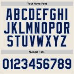 Custom Name Number Personalized Authentic Basketball Jersey Cream Navy Light Blue Personalized Cream Navy-Light Blue Authentic