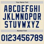 Custom Name Number Personalized Throwback Baseball Jersey Navy Light Blue Mesh Authentic Personalized Cream Navy-Light Blue