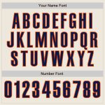 Custom Navy Orange Baseball Jersey - Personalized Team Apparel 2 Personalized Cream Navy-Orange Baseball Jersey 2