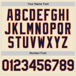 Custom Name and Number Personalized Baseball Jersey - Cream Navy-Orange Mesh Authentic Throwback Personalized Cream Navy-Orange