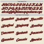 Custom Name and Number Performance T-Shirt in Cream Navy-Orange for Teams Personalized Cream Navy-Orange Performance T-Shirt