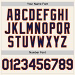 Customizable Baseball Jersey - Cream Navy-Orange Sleeveless Design Personalized Cream Navy-Orange Sleeveless Baseball Jersey