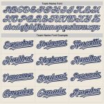 Personalized Navy Cream Gray Two-Button Unisex Softball Jersey - Custom Sports Apparel Personalized Cream Navy Pinstripe