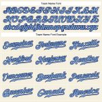 Personalized Navy Baseball Jersey with Cream Light Blue Pinstripes Personalized Cream Navy Pinstripe Light Blue-Navy Baseball