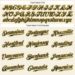 Custom Personalized Navy Gold Baseball Jersey - Authentic Cream Navy Pinstripe Team Name & Number Personalized Cream Navy