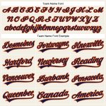 Personalized Navy Pinstripe Baseball Jersey with Orange Accents - Custom Cream Jersey Personalized Cream Navy Pinstripe Orange