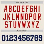 Custom Name Number Baseball Jersey - Personalized Authentic Cream Navy-Red Team Jersey Personalized Cream Navy-Red Authentic
