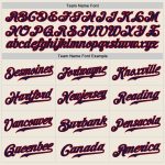 Personalized Authentic Baseball Jersey in Cream Navy and Red - Custom Team Apparel Personalized Cream Navy-Red Authentic