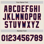 Custom Navy Red Bomber Varsity Letterman Jacket - Personalized Full-Snap Style Personalized Cream Navy-Red Bomber Full-Snap