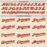 Custom Team Name and Number Throwback Baseball Jersey - Personalized Cream Navy Red-Gray Mesh Personalized Cream Navy Red-Gray
