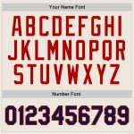 Personalized Throwback Basketball Jersey in Cream Navy-Red Colors Personalized Cream Navy-Red Throwback Basketball Jersey