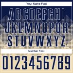 Personalized Sublimation Soccer Jersey Navy-White Cream Uniform for Kids and Adults Personalized Cream Navy-White Sublimation