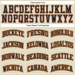 Custom Personalized Basketball Jersey with Team Name, Number, Cream Navy Yellow-Maroon Throwback Design Personalized Cream