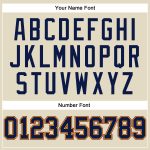 Custom Personalized Basketball Jersey with Team Name, Number, Cream Navy Yellow-Maroon Throwback Design Personalized Cream