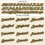 Custom Name and Number Performance T-Shirt in Cream, Old Gold, and Black - Personalized Team Tee Personalized Cream Old Gold-Black
