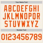 Custom Name and Number Personalized Orange Baseball Jersey - Authentic Sleeveless Team Design Personalized Cream Orange Authentic