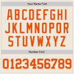 Customizable Orange Cream Baseball Jersey for Personalized Sportswear Personalized Cream Orange Baseball Jersey