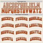 Custom Name and Number Fashion Baseball Jersey - Personalized Orange Black Drift Team Jersey Personalized Cream Orange-Black