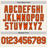 Personalized Orange Black Baseball Jersey - Authentic Sleeveless Design Personalized Cream Orange-Black Authentic Sleeveless