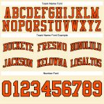 Custom Team Name Number Personalized Orange Black Throwback Basketball Shorts Authentic Personalized Cream Orange-Black Authentic