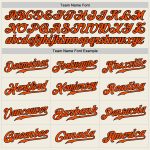 Personalized Orange-Black Baseball Jersey for Men and Women - Custom Sports Apparel Personalized Cream Orange-Black Baseball