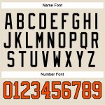 Custom Personalized Hockey Jersey with Orange and Black Lace Neck, Team Name and Number Personalized Cream Orange-Black Hockey