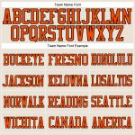 Custom Name and Number Orange-Black Cream Mesh Authentic Football Jersey - Personalized Team Jersey Personalized Cream Orange-Black