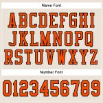 Custom Name and Number Orange-Black Cream Mesh Authentic Football Jersey - Personalized Team Jersey Personalized Cream Orange-Black