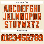 Personalized Orange Black Mesh Throwback Baseball Jersey - Custom Cream Jersey for Fans Personalized Cream Orange-Black Mesh