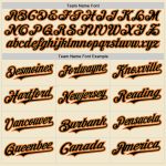 Personalized Throwback Baseball Jersey in Cream, Orange, Black, and Old Gold Mesh Personalized Cream Orange Black-Old Gold