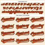Custom Name and Number Personalized Orange-Black Vapor Golf Polo Shirt Performance Personalized Cream Orange-Black Performance