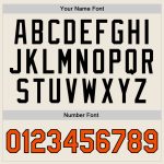 Personalized Orange Black Throwback Basketball Jersey - Custom Sports Apparel 2 Personalized Cream Orange-Black Throwback