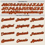 Personalized Orange Black Throwback Basketball Jersey - Custom Sports Apparel 2 Personalized Cream Orange-Black Throwback