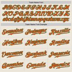 Custom Baseball Jersey with Personalized Name and Number in Cream and Orange-Kelly Green Personalized Cream Orange-Kelly